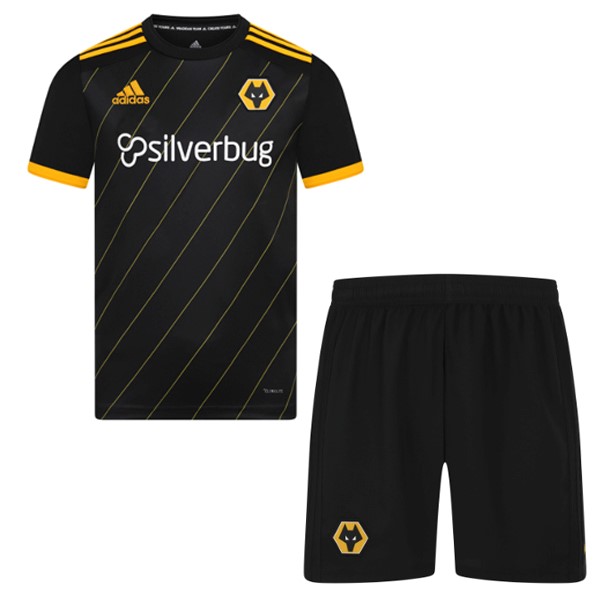 Camiseta Wolves Segunda equipo Niños 2019-20 Negro